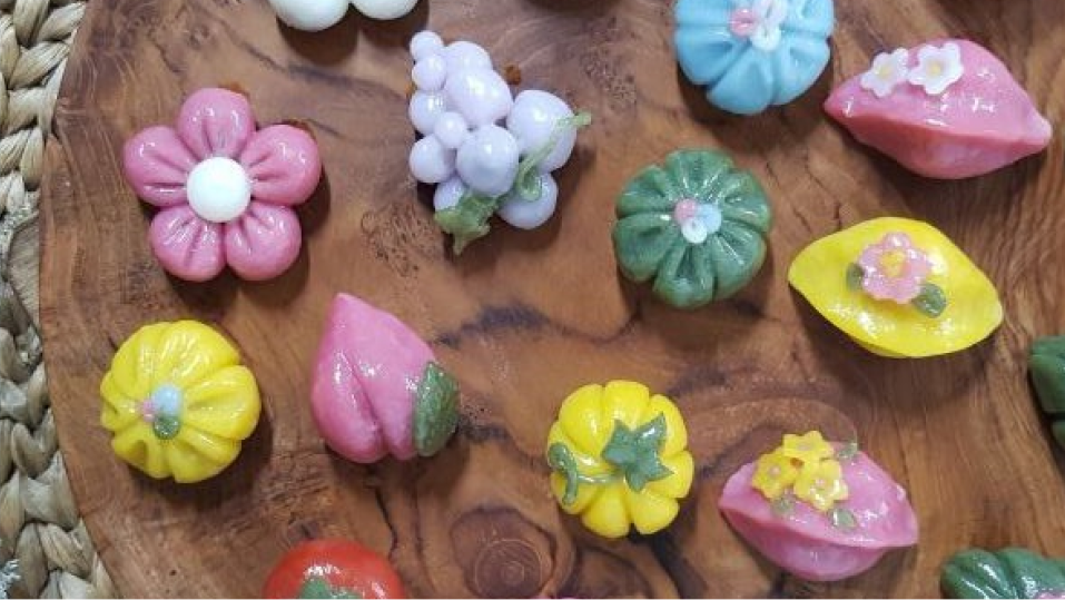 명절 기프트 꽃송편