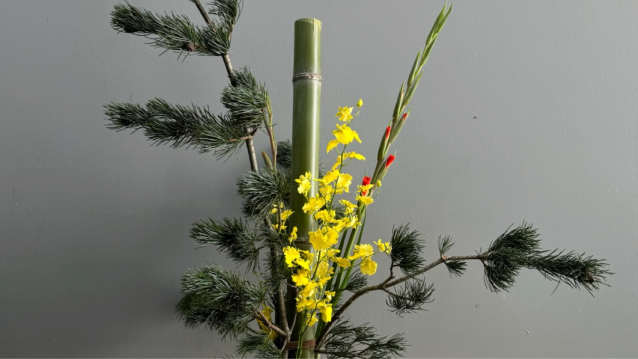 새해 맞이 신정 꽃꽂이