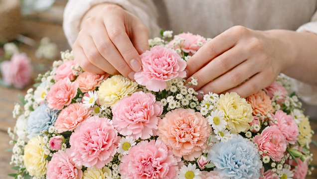 플라워 큐레이션 II: 존경과 사랑의 색채, 카네이션 플라워 베이스