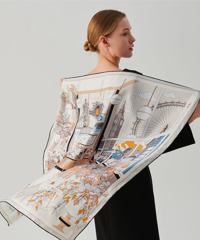 다시 시작되는 봄, 나를 빛내줄 실크 스카프 스타일링